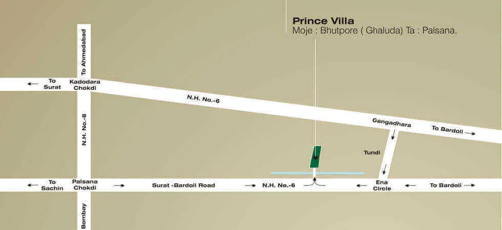 Prince Villa Location Map and Area Accessibility